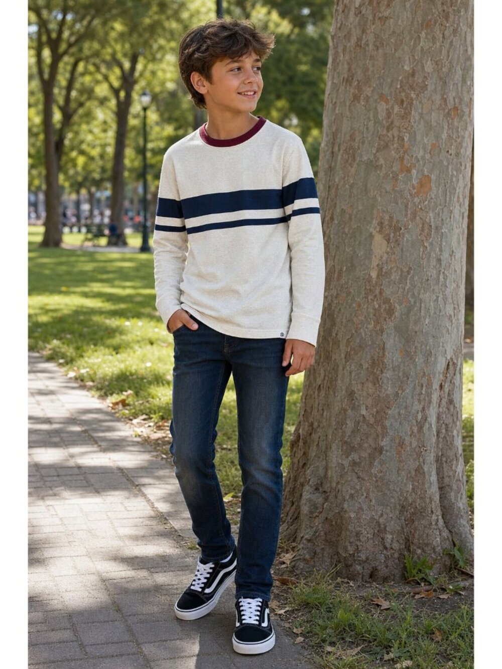 $40 Sovereign Code Los Angeles Boys Youth Long Sleeve Tee T-Shirt Casual M 10-12